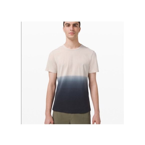 Lululemon‎ men's large 5 year basic tee spray ombré vapor short sleeve athletic - Picture 1 of 4